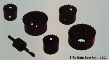 6 Pc Hole Saw Set