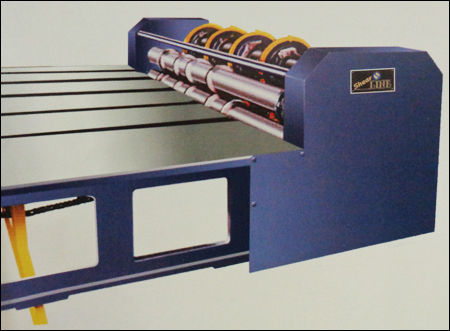 Rotary Creaser Slotter - Automatic Chain Feeding System | Three Slotting Heads, Manual Head Shifting