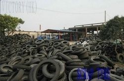 Blue Tyre Rubber Scrap