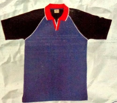 Contrast Flat Johnny Placket And Collars With Tipping T Shirt