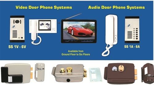 Black Audio And Video Door Phones