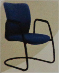 Fixed Blue Color Office Chair