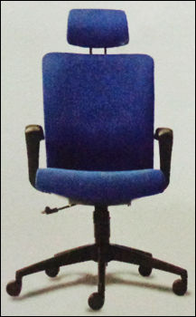 Revolving Blue Office Chair