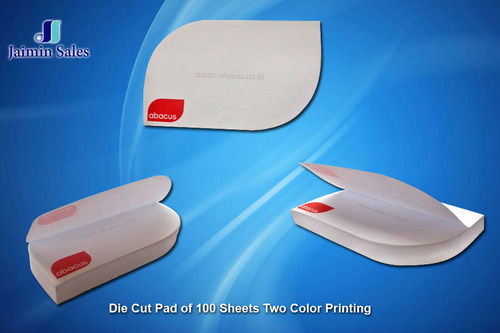 Two Color Printing Die Cut Pad