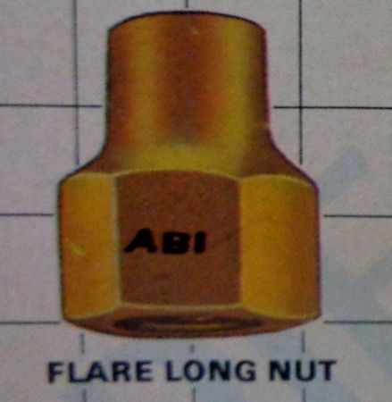 Brass Flare Long Nut For Tube Fitting