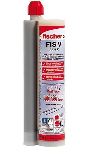  एंकर बोल्ट फिक्सिंग के लिए Fischer FISV 360 केमिकल मोर्टार 