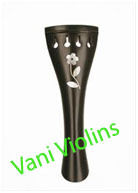 Violin Round Tail Piece Flower Inlay