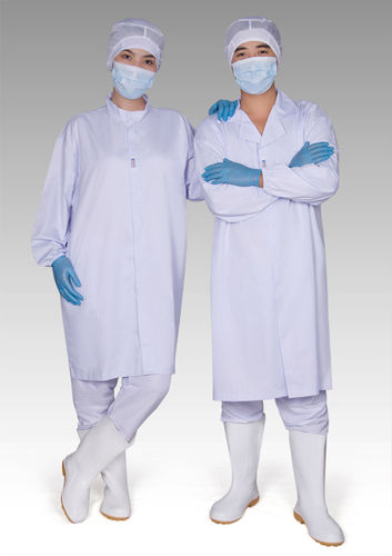 HACCP Work Wear Uniform For Customer In Food And Seafood Company