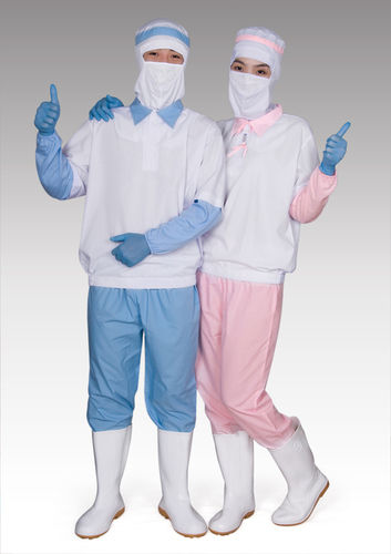 HACCP Work Wear Uniform For Processng Room In Food And Seafood Company