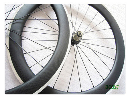 700C 60mm Clincher Carbon Alloy Road Bike Wheel
