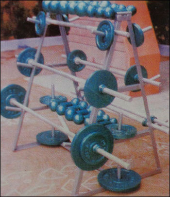 Weight Plates Dumbbells And Rods Display Stand