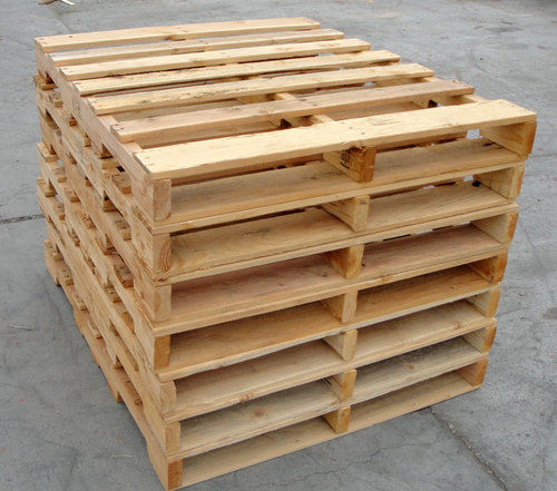 Red And Black Wooden Pallets