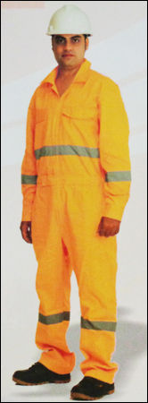 Polyester / Cotton Coveralls With Reflective Tapes