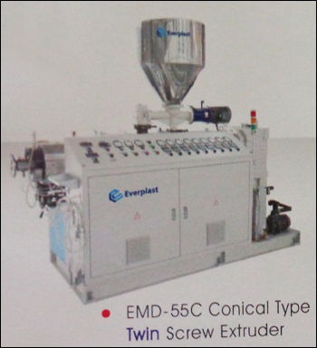 Conical Type Twin Screw Extruder (Emd-55C) Application: Household Door Locks