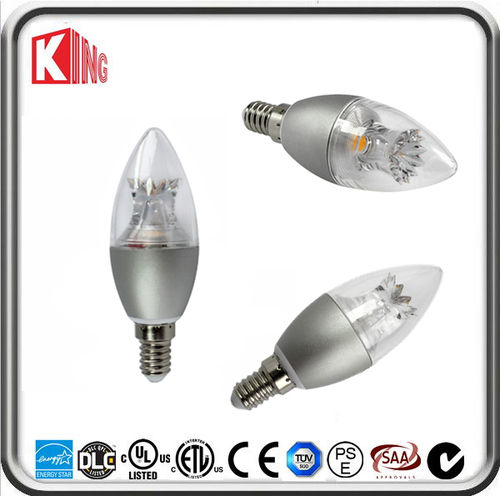 LED Candle Light Bulbs - 3.5W Power, 350~400LM Brightness, 2700~6500K Color Range | No Flicker, 360Â° Beam Angle, CE & RoHS Certified