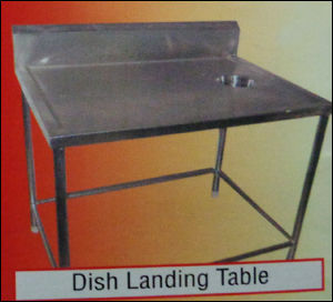 Dish Landing Table - High-Quality Stainless Steel Design | Durable, Ergonomic, Easy-to-Clean Surface