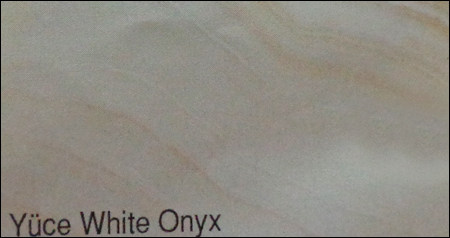 Yuce White Onyx Marble By Yuce Nak. EML. Mad. Ins. San. TIc. Ltd. Sti.