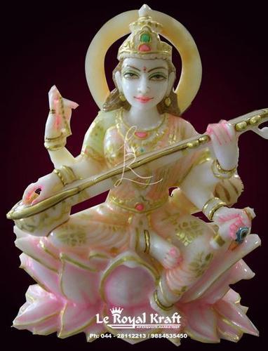 Marble Saraswati Statue