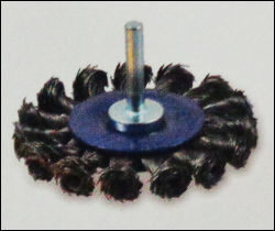 Knotted Wire With Shank Wheel Brush 