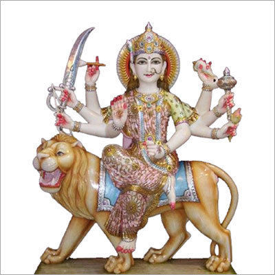 marble durga statue