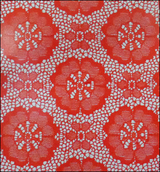 Red Color Embroidery Fabric (D.No. 4A)