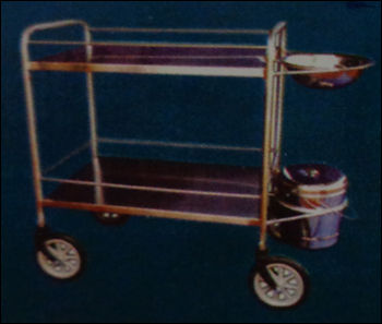 Dressing Trolley With SS Bowl and Bucket