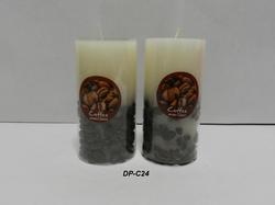 Coffee Bean Pillar Candles