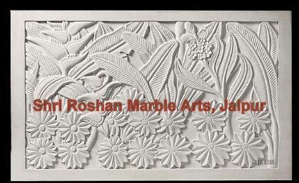 Modern Marble Carved Panel