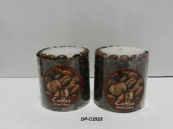 Pillar Candle Coffee Bean 2.5"x2.5"