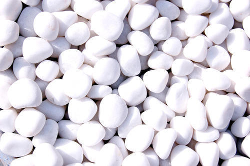 Milky White Pebbles - Natural Stone, Decorative Landscaping Solution for Homes, Parks, and Aquaria