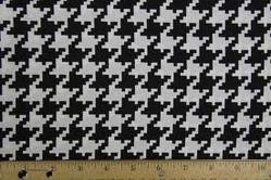 Embroidered Houndstooth Fabric