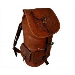 Rucksack 19" Leather Backpack