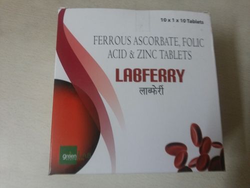 Ferrous Ascorbate 100mg + Folic Acid 1.5mg Tablets