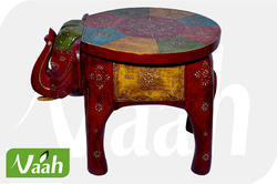 Vaah Wooden Elephant Stool