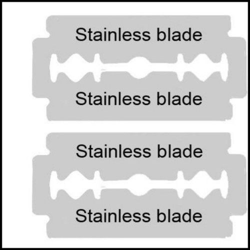  डिस्पोजेबल स्टेनलेस शेविंग ब्लेड ब्लेड सामग्री: धातु 