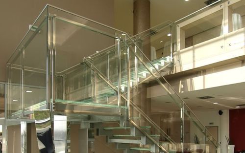 Glass and SS Railings For Stairs