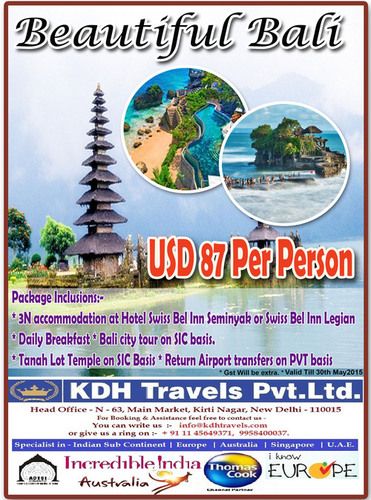 Bali Tour Package By Kdh Travels Pvt. Ltd.