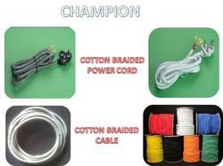 Cotton Braided Power Cord