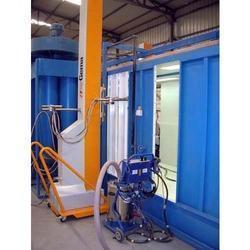 Blue Automatic Powder Coating Machine