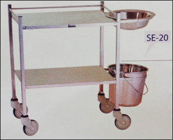 Dressing Trolley With Bowl And Bucket