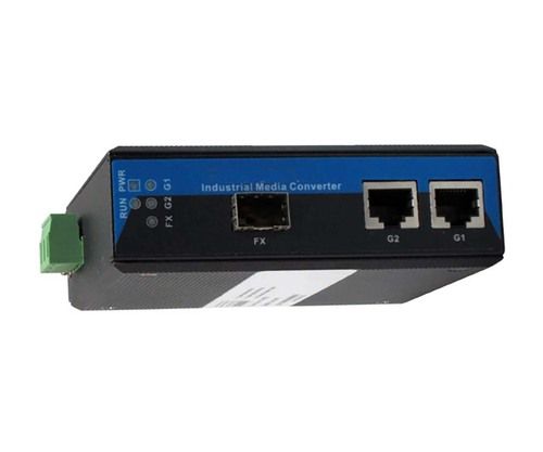 2 Port Industrial Gigabit Ethernet Media Converter