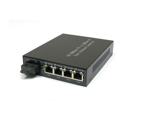 4-port 10/100M Ethernet Media Converter