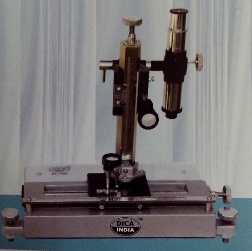 Vernier Microscope - Cast Iron Base with Adjustable Traveling Carriage | Precision Fine Adjustments, Vertical Plane Rotation, Three Leveling Screws