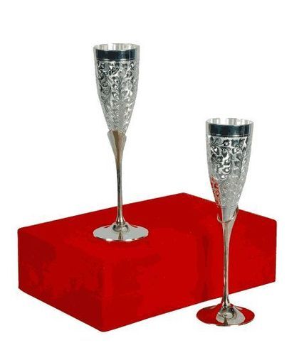 silver wine goblets