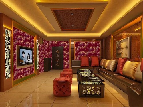 KTV और होटल के लिए 3D गोल्ड फ़ॉइल वॉलपेपर