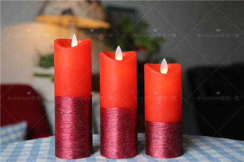 Moving Wick Flameless LED Candle Set For Wedding