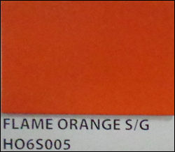 Flame Orange Semi Glossy Powder Coating