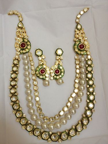 Kundan Meena Polki Necklace