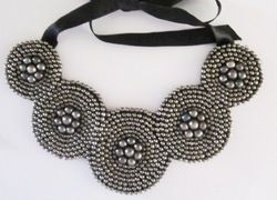 Glass Bead Embroidered Choker