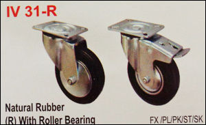 Natural Rubber (R) With Roller Bearing Drop Earrings